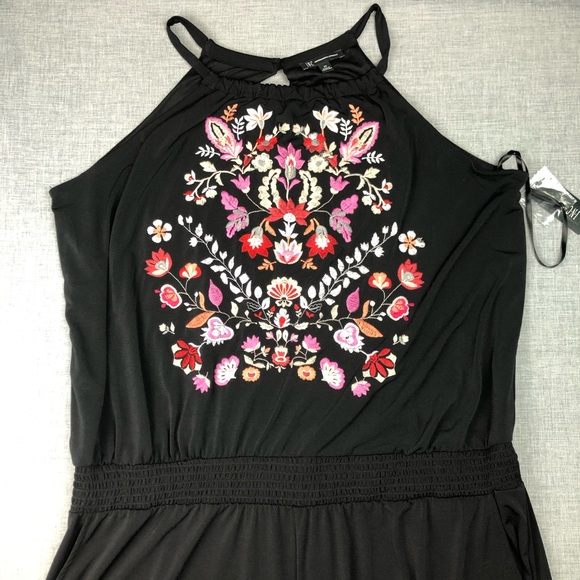 3X 4X INC Embroidered Boho Jumpsuit Plus Size - Picture 3 of 5